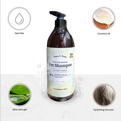 Image showing  Anti-Itch Oatmeal Pet Shampoo for Dogs & Puppies Dye-Free, Soothing & Moisturizing Formula, 950CDG-CAL