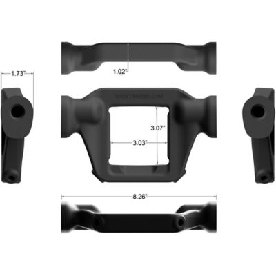 Image showing 5 th Rock Tamers 3 in. Hub Mudflap System