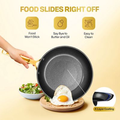 Image showing Granitestone 12 in. Armor Max Gold Frying Pan