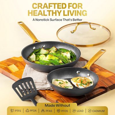 Image showing Granitestone 12 in. Armor Max Gold Frying Pan