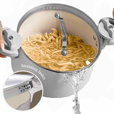 Image showing  5 qt. Pasta Pot with Built-In Strainer and Twist N' Lock Handles