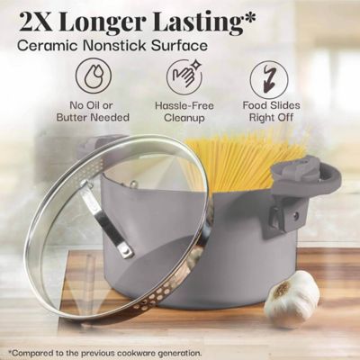 Image showing  5 qt. Pasta Pot with Built-In Strainer and Twist N' Lock Handles
