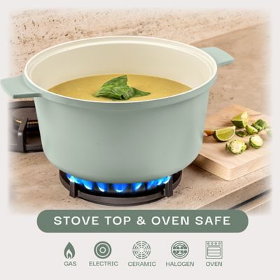 Image showing  Pastel Collection 5 qt. Dutch Oven, Green