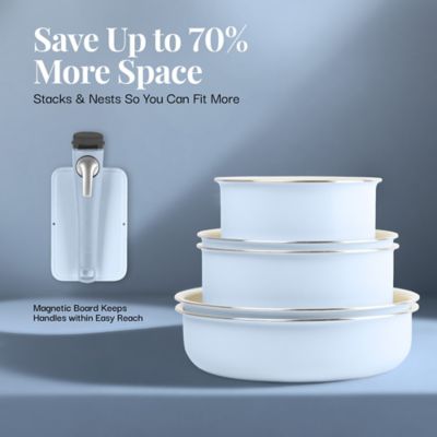 Image showing  Detachable Handle Cookware Set, 18 pc.