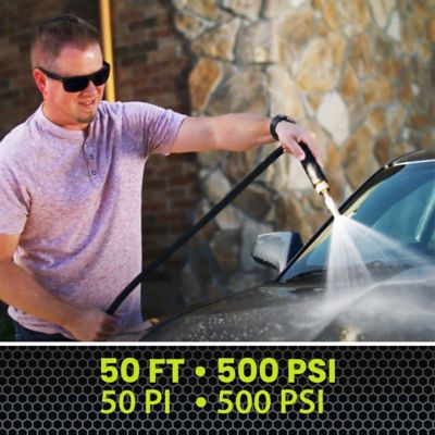 Image showing  25 ft. Pro Garden Hose with Brass Nozzle