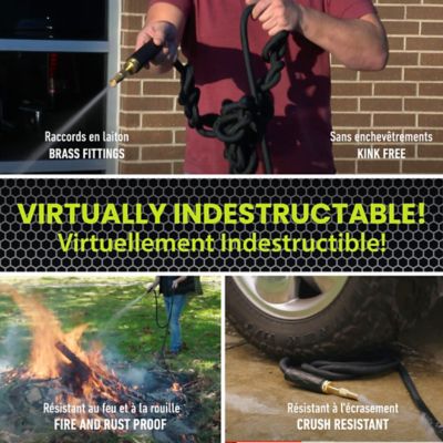 Image showing  Pro Garden Hose with Brass Nozzle