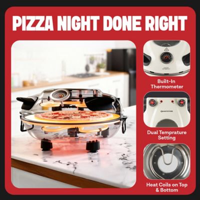 Image showing  Piezano Electric Indoor Pizza Oven with 12 in. Ceramic Stone