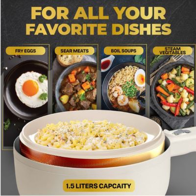 Image showing  1.6 qt Portable Ceramic Electric Cooker