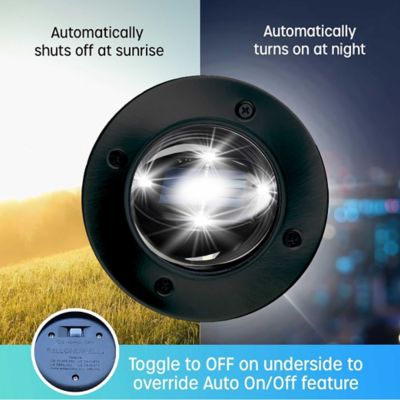 Image showing  40-Lumen 8 Integrated LED Swivel Path Lights, Black/Stainless Steel, 10-Pack