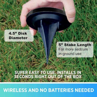 Image showing  40-Lumen 8 Integrated LED Swivel Path Lights, Black/Stainless Steel, 10-Pack