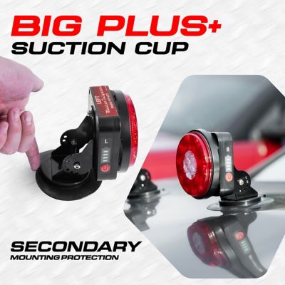 Image showing 6 th PartsMT Wireless Trailer Tow Lights, Adjustable Pivot Magnetic Mount, Brake, Turn, Hazard, & Reverse, 7 Pin Blade