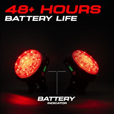 Image showing  Wireless Trailer Tow Lights, Adjustable Pivot Base Magnetic Mount, Brake, Turn, Hazard, 4 Pin Flat Connector