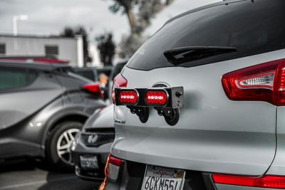 Image showing 9 th PartsMT 20 in. Wireless Trailer Tow Light Bar - Rechargeable, Adjustable Pivot Base, Magnetic Suction Mount - 7 Pin Blade