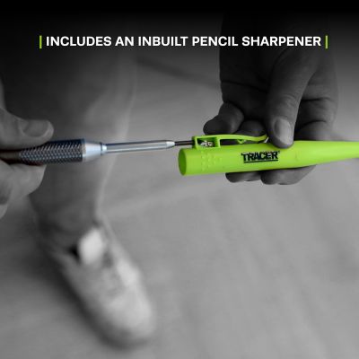 Image showing  Pro Series Aluminium Deep Hole Construction Pencil with 2.8MM Replacement Leads and Site Holsters