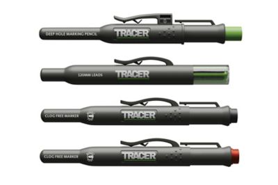 Image showing  Marking Kit - Deep Hole Pencil, ALH1 Lead set and 2 Clog Free Markers (Red & Black) with Holsters