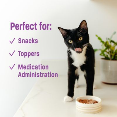 Image showing  Lickable Treats Soft Puree Natural Grain Free Cat Treats, Chicken, Contains 6 - 0.4 Ounce Tubes