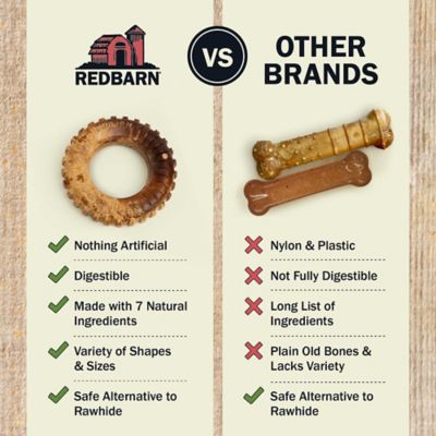 Image showing  Large BBQ Flavored Tractor Tire Dur-A-Bulls Natural Dog Treat