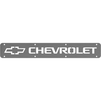 Rock Tamers Chevrolet Trim Plates, Pair Mudflap Accessory