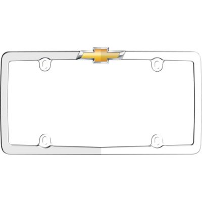 Cruiser Accessories Chevrolet, Chrome/Gold License Plate Frame