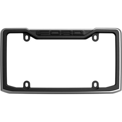 Image showing  Ford, Black/Chrome License Plate Frame