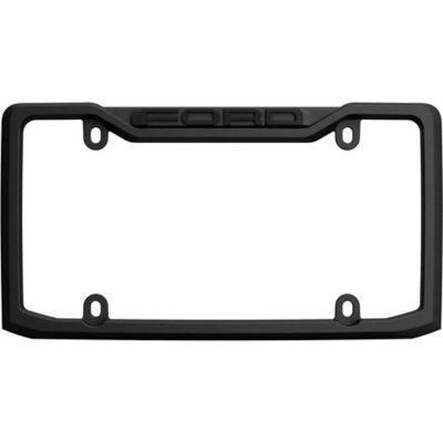 Image showing  Ford, Black/Chrome License Plate Frame