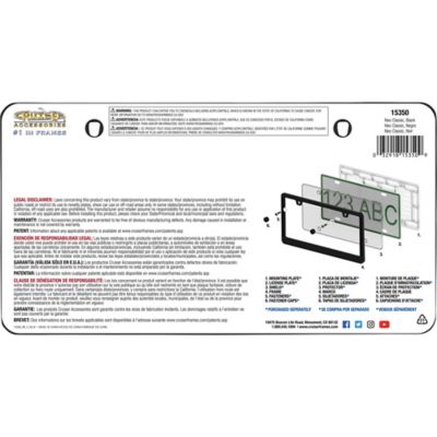 Image showing  Neo Classic, Black License Plate Frame