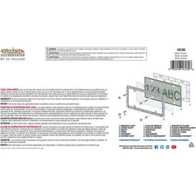 Image showing 4 th Cruiser Accessories Dazzle, Chrome License Plate Frame