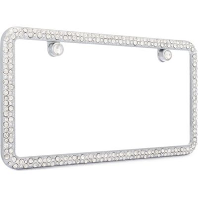 Image showing 1 th Cruiser Accessories Elegance, Chrome/Clear With Fastener Caps License Plate Frame