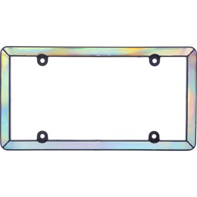 Cruiser Accessories Prism, Iridescent/Matte Black License Plate Frame