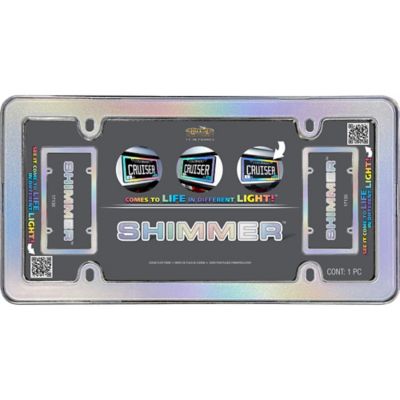 Image showing  Shimmer, Iridescent/Chrome License Plate Frame