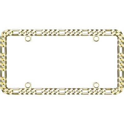 Image showing  Designer Chain, Gold License Plate Frame