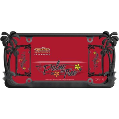 Image showing  Palm Tree, Black License Plate Frame