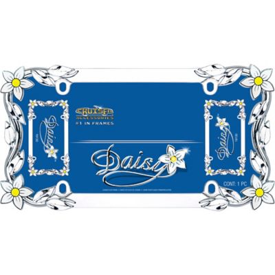 Image showing  Daisy, Chrome/Painted License Plate Frame