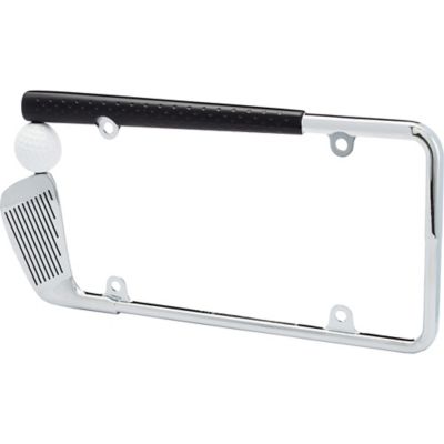 Image showing 1 th Cruiser Accessories Golf Club, Chrome/Painted License Plate Frame