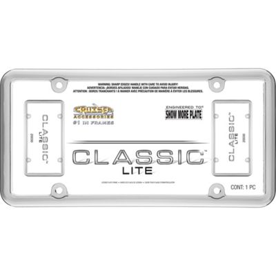 Image showing 1 th Cruiser Accessories Classic Lite, Chrome License Plate Frame