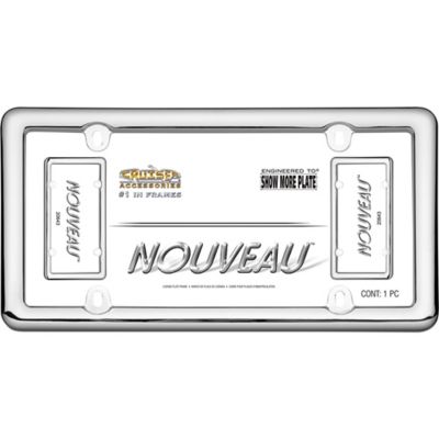 Image showing 1 th Cruiser Accessories Nouveau, Chrome Plastic License Plate Frame