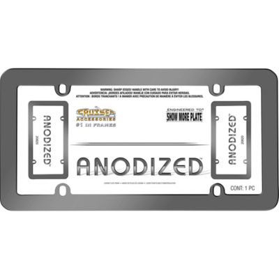 Image showing 2 th Cruiser Accessories Anodized, Gray License Plate Frame