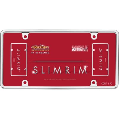 Image showing  Slim Rim, Chrome License Plate Frame