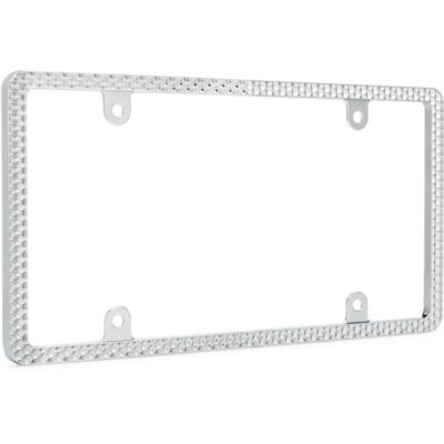 Image showing  Pixel, Chrome License Plate Frame