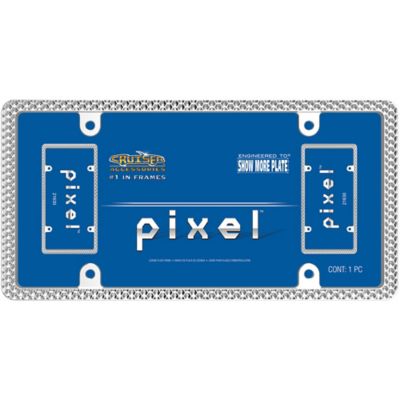 Image showing  Pixel, Chrome License Plate Frame