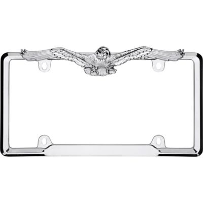 Cruiser Accessories Eagle, Chrome License Plate Frame