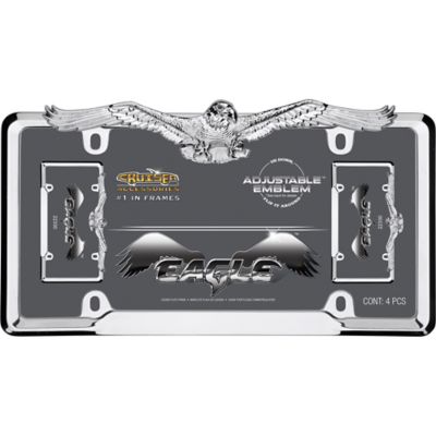 Image showing 2 th Cruiser Accessories Eagle, Chrome License Plate Frame