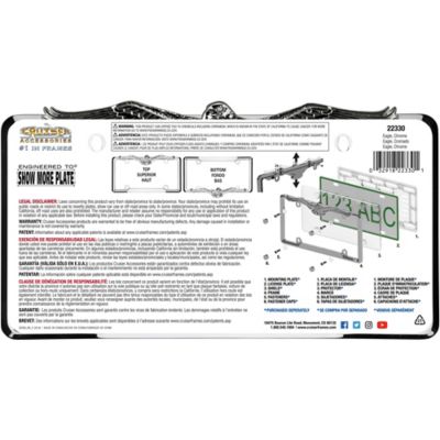 Image showing 3 th Cruiser Accessories Eagle, Chrome License Plate Frame