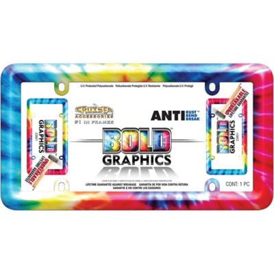 Image showing  Bold Graphics, Tie Dye License Plate Frame
