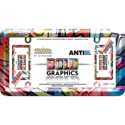 Image showing  Bold Graphics, Graffiti License Plate Frame