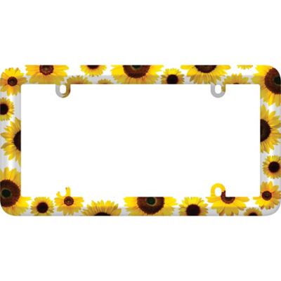 Cruiser Accessories Bold Graphics, Sunflowers License Plate Frame