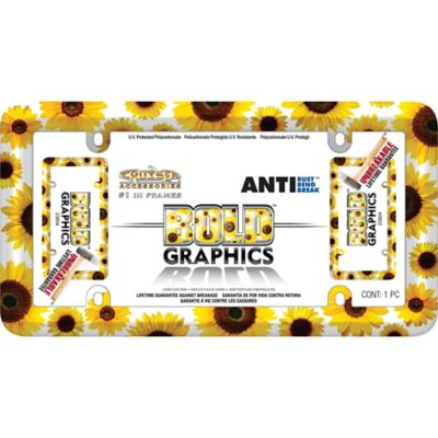 Image showing  Bold Graphics, Sunflowers License Plate Frame