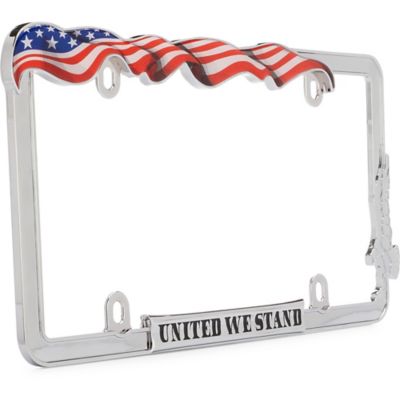 Image showing  United We Stand, Chrome License Plate Frame