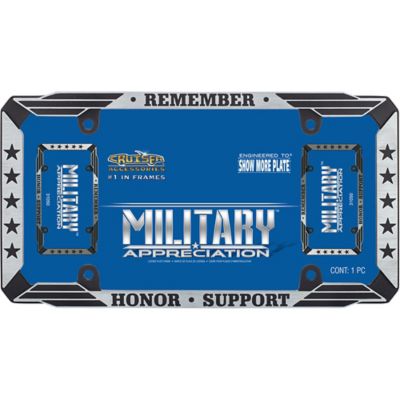 Image showing  Military Appreciation, Black License Plate Frame