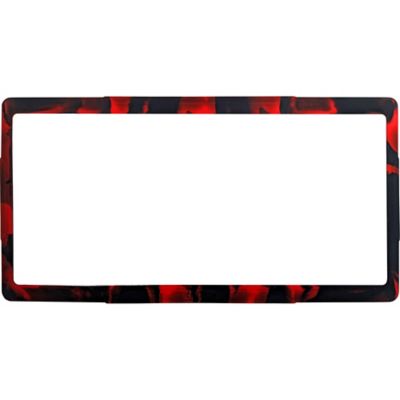 Image showing 0 th Cruiser Accessories Silicone, Red/Black License Plate Frame